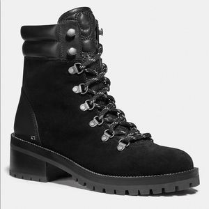 COACH Lorren suede/leather bootie, 6